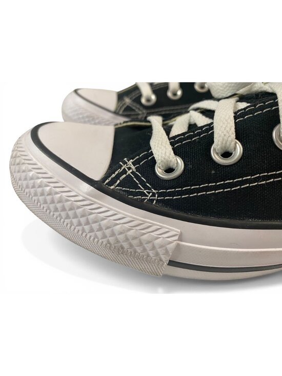 Converse All Star Low Black White Sneakers Mens 4 Womens 6 Chuck Taylor Shoes - Picture 12 of 16